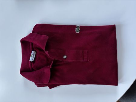 Polo Lacoste Bordeaux Taille M bon état