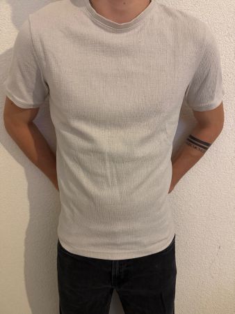 H&M Basic T-Shirt, Beige, Grösse S, Sommer Sale!
