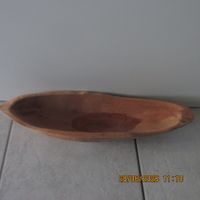 Holzschale länglich Holzschale 35cm Teakholz
