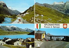 SPLÜGEN-PASS Zoll - Auto, Bus - Stempel Posthotel