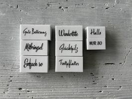 LaBlanche Stempel "Glückspilz" Sprüchesammlung Set 8-tlg.