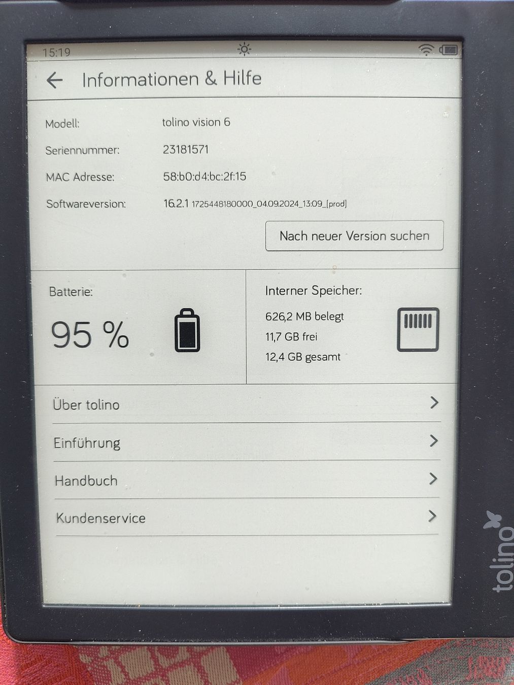 Tolino Tablet PC: tolino vision 6 – Usato da Therwil venduto da PatrickBaselland 3