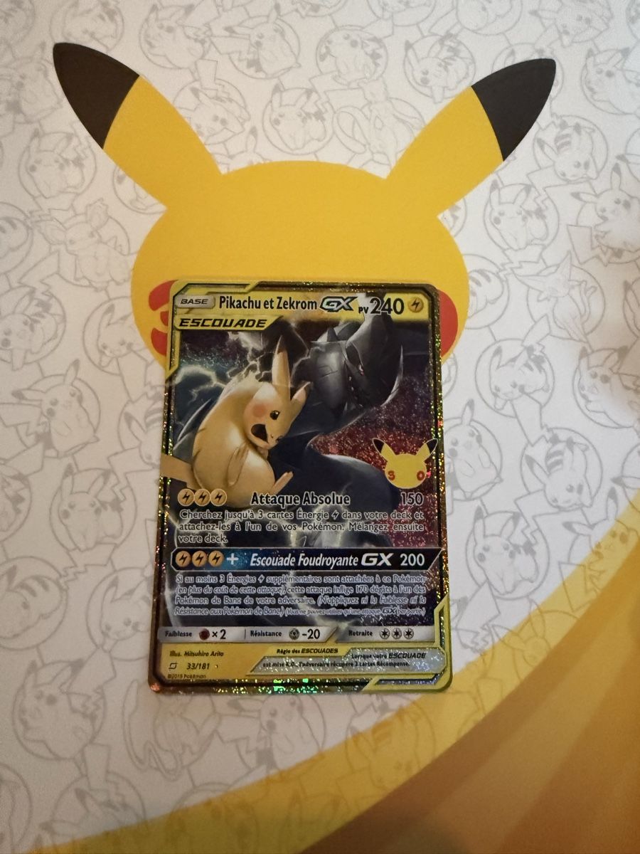 Pokémon Carte collezionabili: 30 th célébration Pikachu zekrome  – Nuovo (secondo la descrizione) da La Plaine venduto da 8-X
