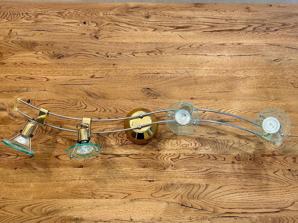 Lustres & lampes de plafonds: Elegante Design Deckenlampe Chrom-Messing, 4-flammig – D'occasion à Balzers par ste_v6vc 2