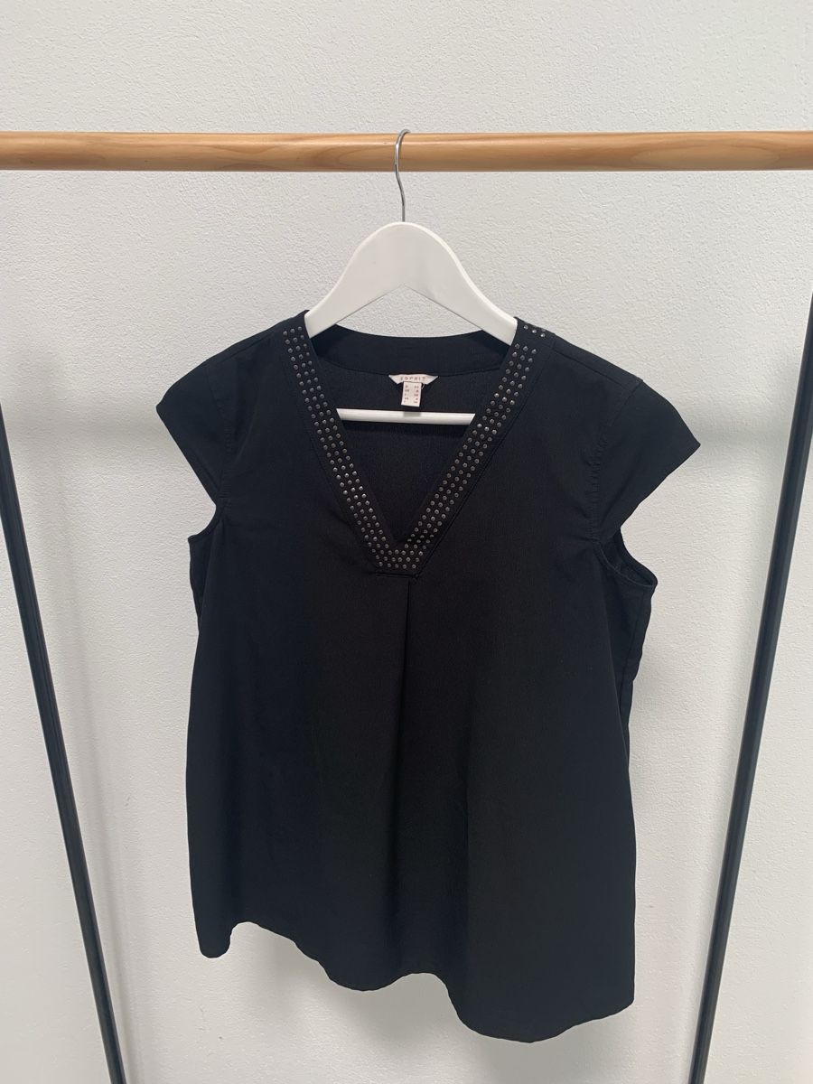Esprit Camicette: Kurzarm Bluse schwarz (34) von Esprit – Usato da Oftringen venduto da tes_d7vb