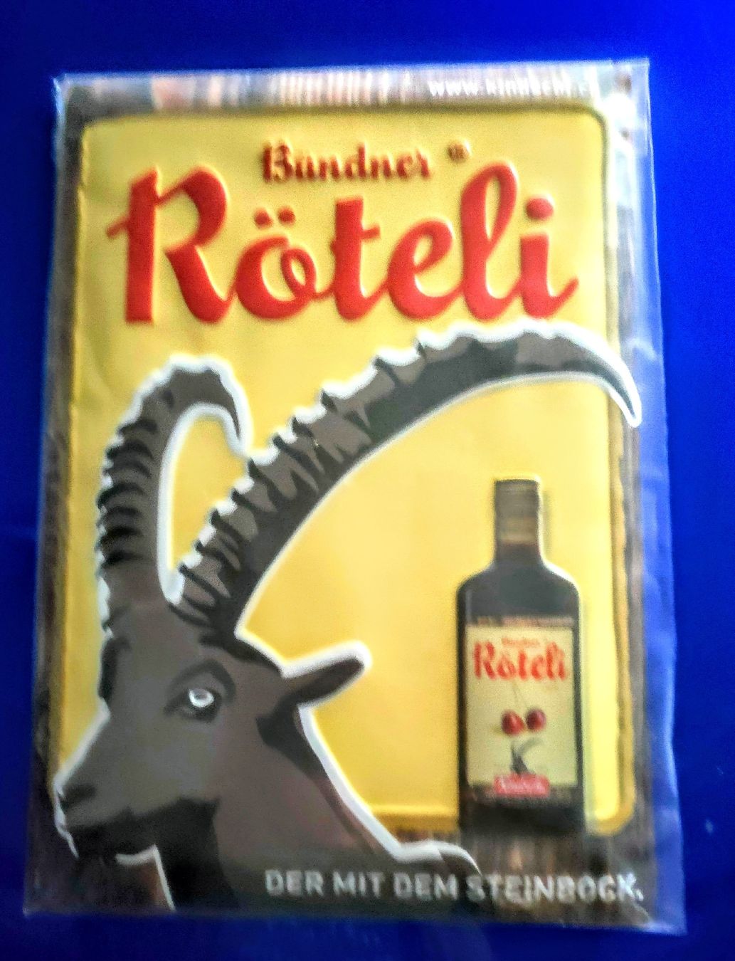 Insegne: RELIEF BLECH SCHILD RÖTELI – Nuovo e nell'imballaggio originale da DEGERSHEIM venduto da LACHSSTATION