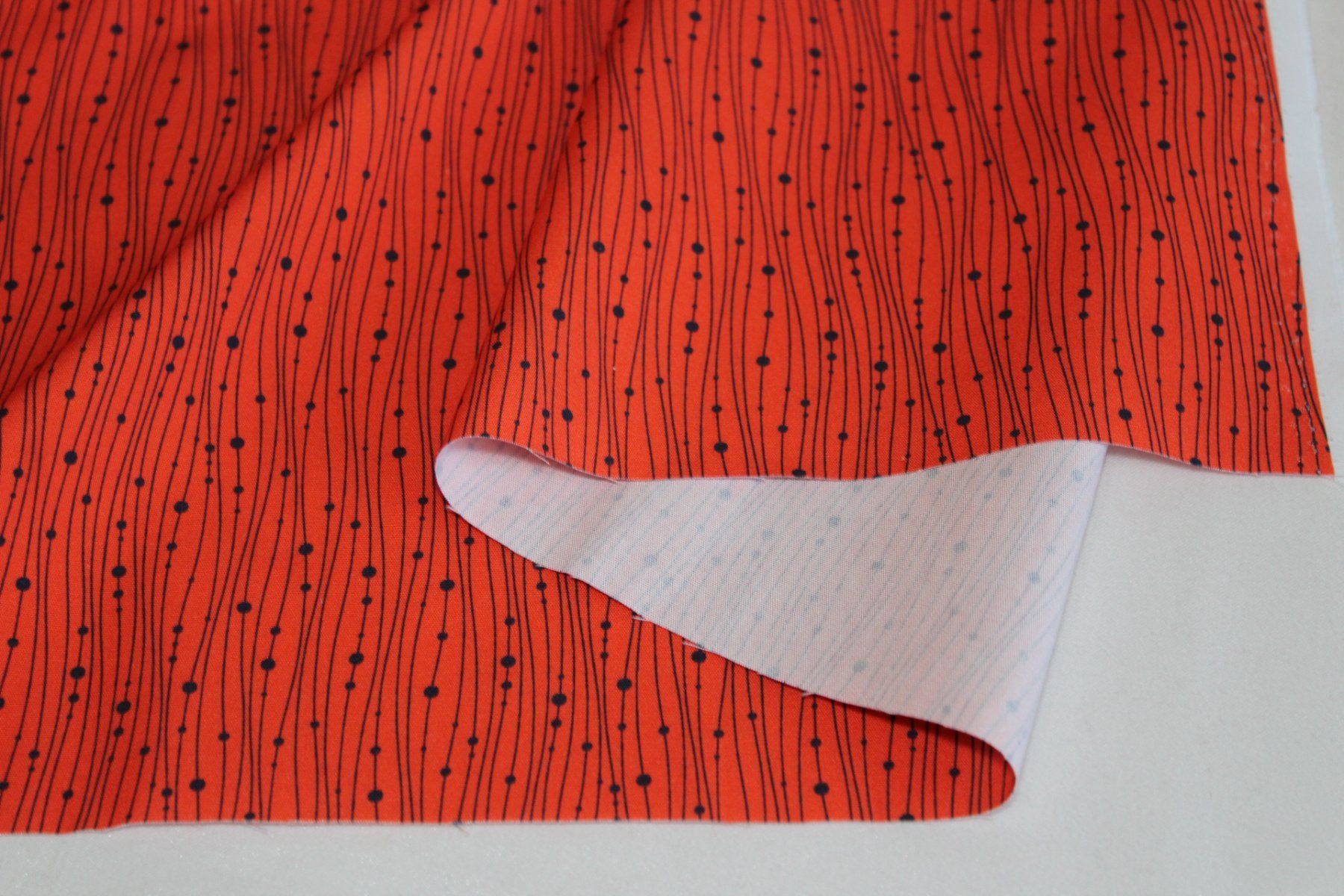 Tessuti: Stoff Baumwolle orange/schwarz – Nuovo (secondo la descrizione) da Obfelden venduto da solomon111 2