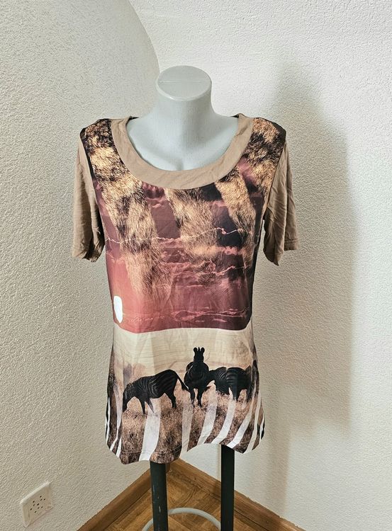 Designer Christa Probst München Safari Zebra Shirt Gr. 38 | Kaufen auf ...