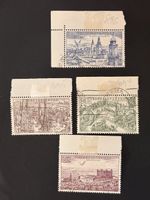 Timbres Tchécoslovaquie villes 4 pièces