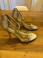 STEVE MADDEN High Heels 40 Sandaletten silber Snake TOP