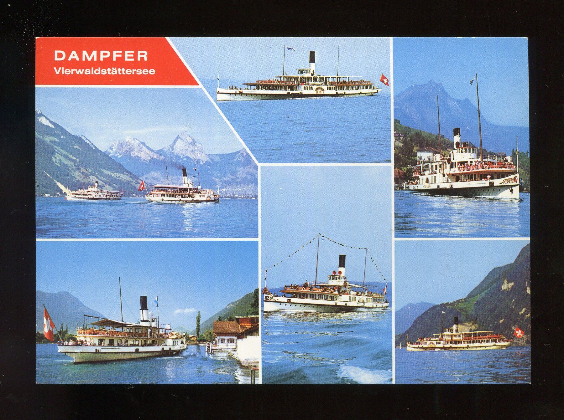 Cartoline postali: Vierwaldstättersee, Dampfer – Usato da Aarau venduto da Elmaar41