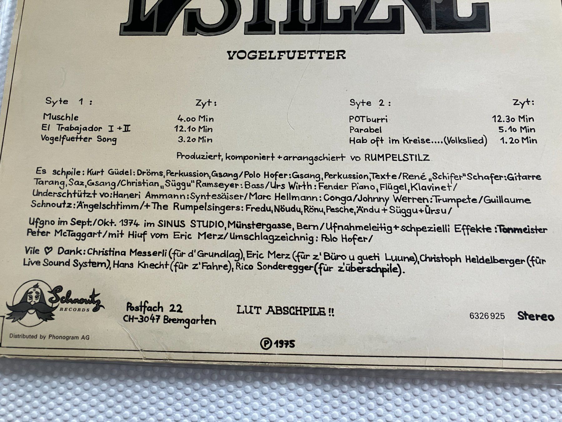 Schallplatten: Polo Hofer – Gebraucht aus Aarwangen von Jukebox3 3