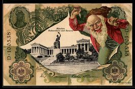 Reichsbanknote über 50 Mark, Zwerg durc