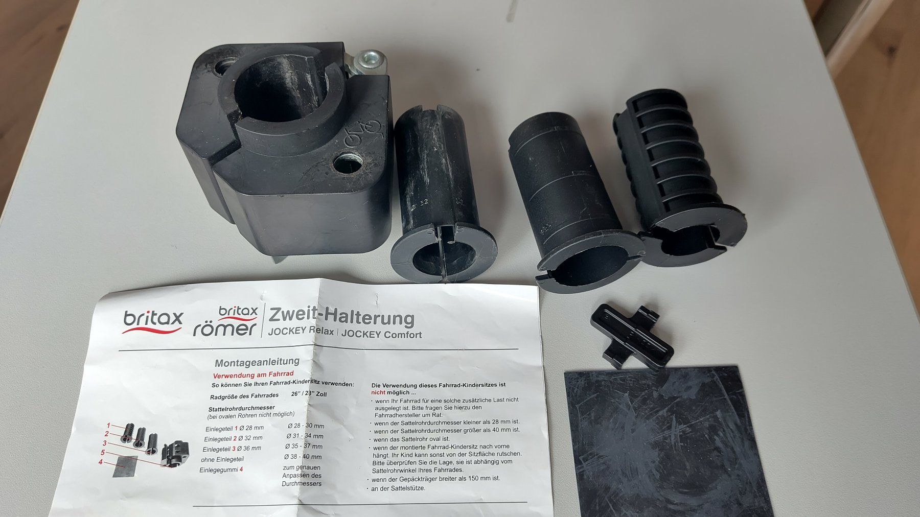 Ersatzteile: Kindersitz-Adapter Britax Römer – Gebraucht aus Aarau Rohr von os1_8fzk