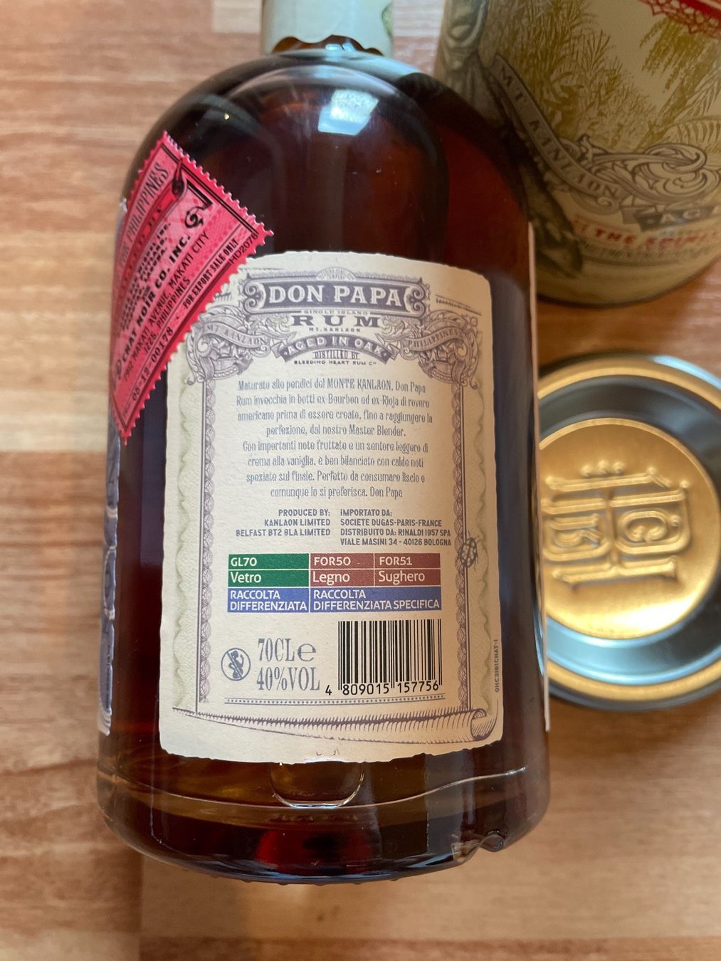 Don Papa Bevande alcoliche: Don Papa Rum 40% 70cl – Nuovo e nell'imballaggio originale da St.Gallen venduto da maierm01 1