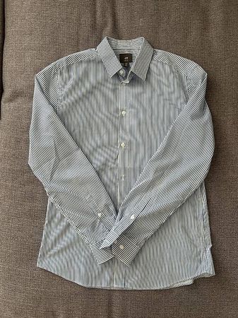 H&M Hemd Herren Slim Fit M Blau