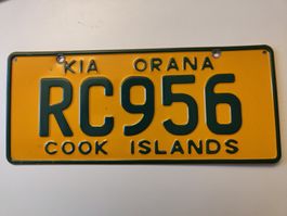 Autonummer Cook Island - RRR