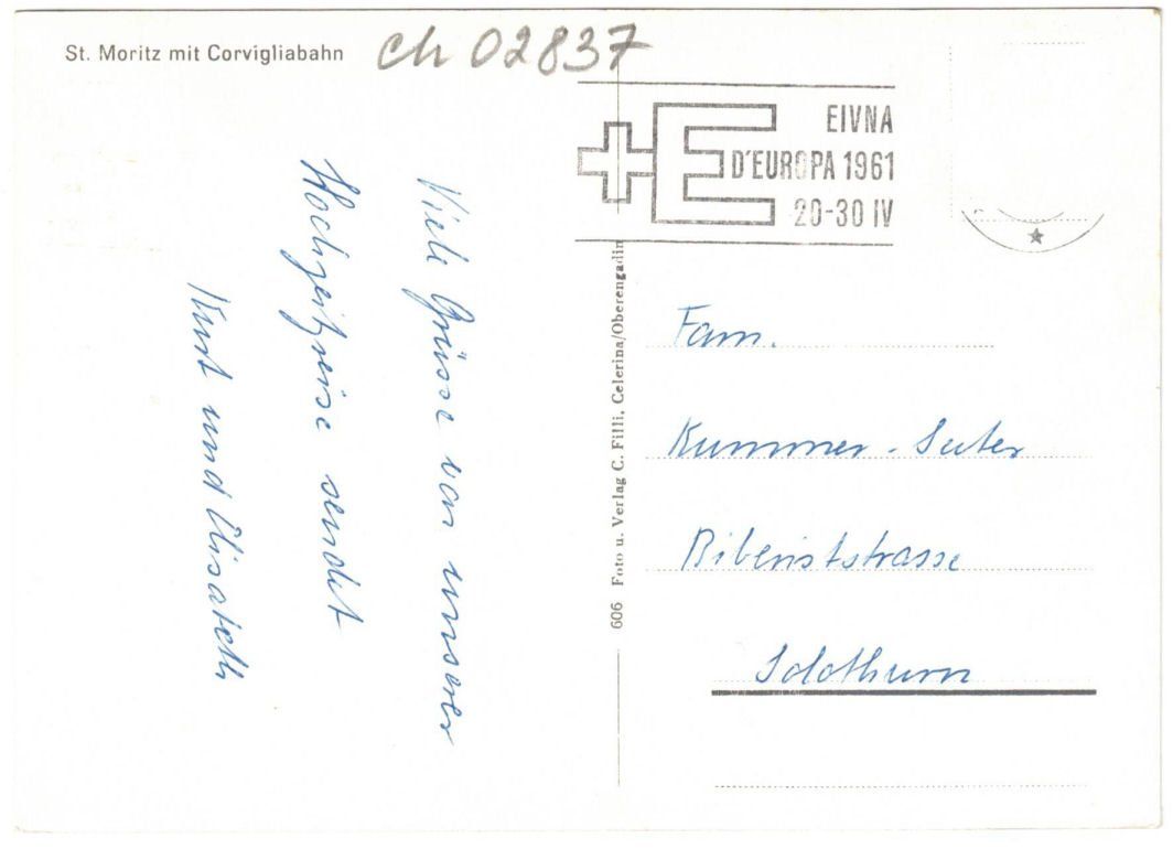Cartes postales: St. Moritz - Standseilbahn Corviglia – D'occasion à Binningen par Mountainrider 1