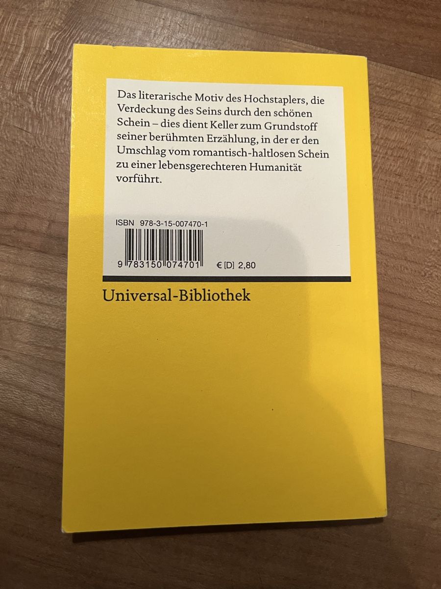 Bücher: Kleider machen Leute - Gottfried Keller – Gebraucht aus Oberthal von rah_6sbk 1