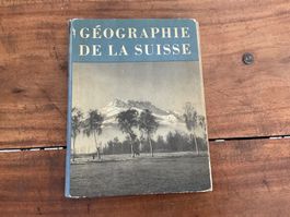 Géographie de la Suisse - Ancien livre scolaire rare, 1951