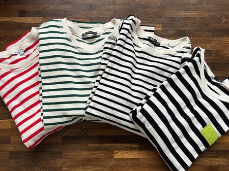 4x Zara gestreifte Sweater