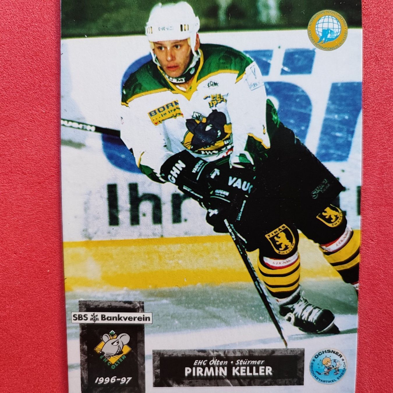 NHL Carte collezionabili: Pirmin Keller - EHC OLTEN - 1997/96 – Usato da Dübendorf venduto da kb86_MOVIE
