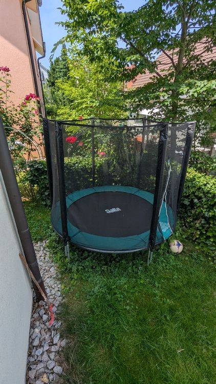 Salta Trampoline: Salta Trampolin Combo Round 213cm, grün, gut erhalten – Gebraucht aus Therwil von sep_x8pw 1