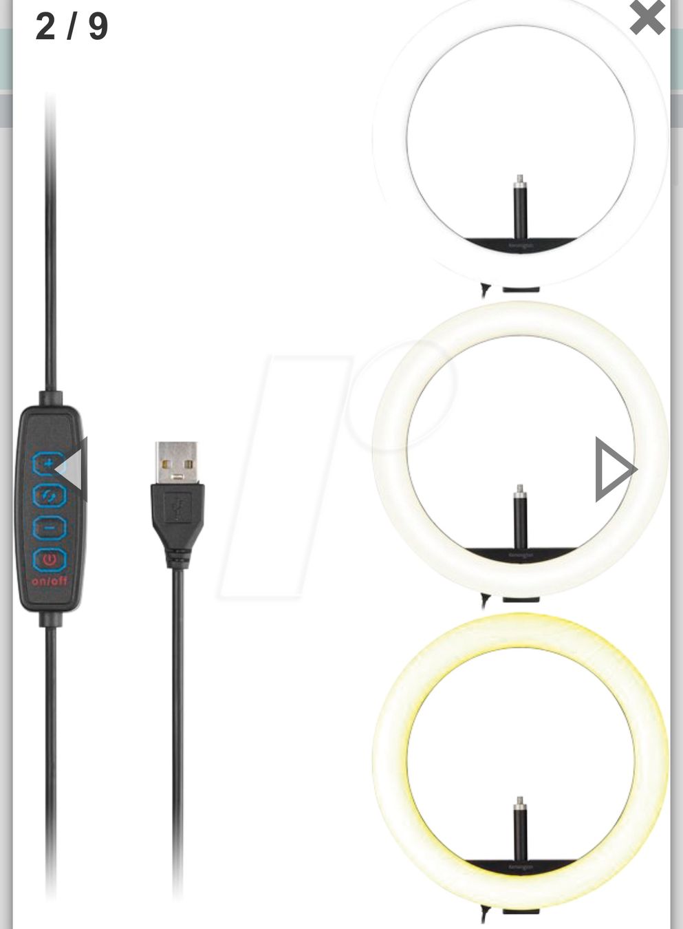 Webcam: KENS K87653 Video, Licht, Ringleuchte, mit Webcam-Halterung – Nuovo e nell'imballaggio originale da Necker venduto da liq24 2