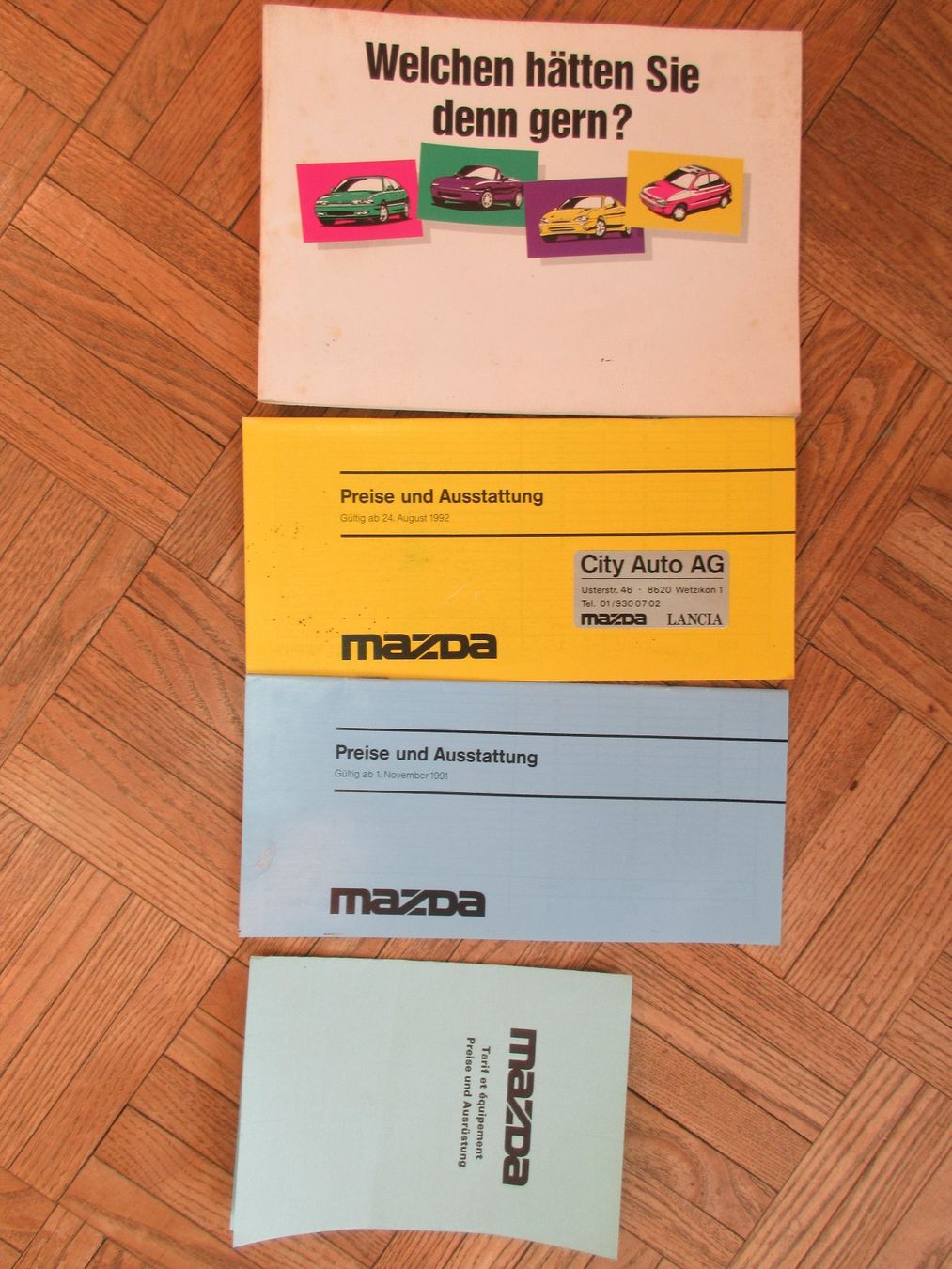 Mazda Documenti: 7 Mazda Prospekte / Preislisten – Usato da Uster venduto da djet5_vs 4