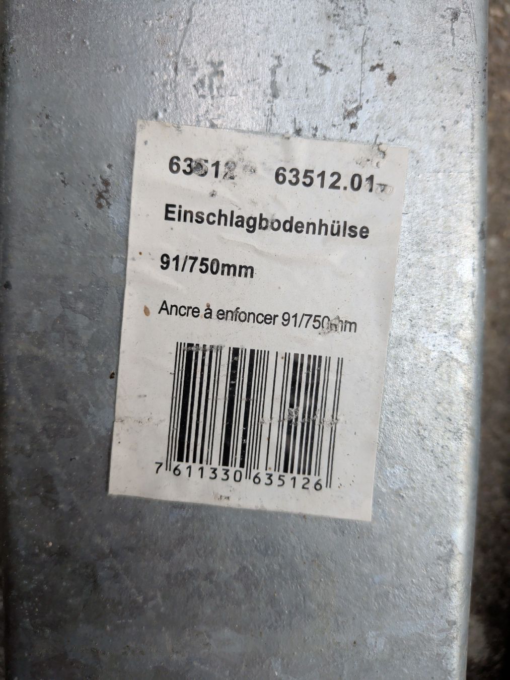 Paravents: Einschlagbodenhülse 2 Stk. ungebraucht – D'occasion à Schwarzenbach SG par Zwenke09 1
