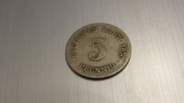 1876 Deutsches Reich 5 Pfennig