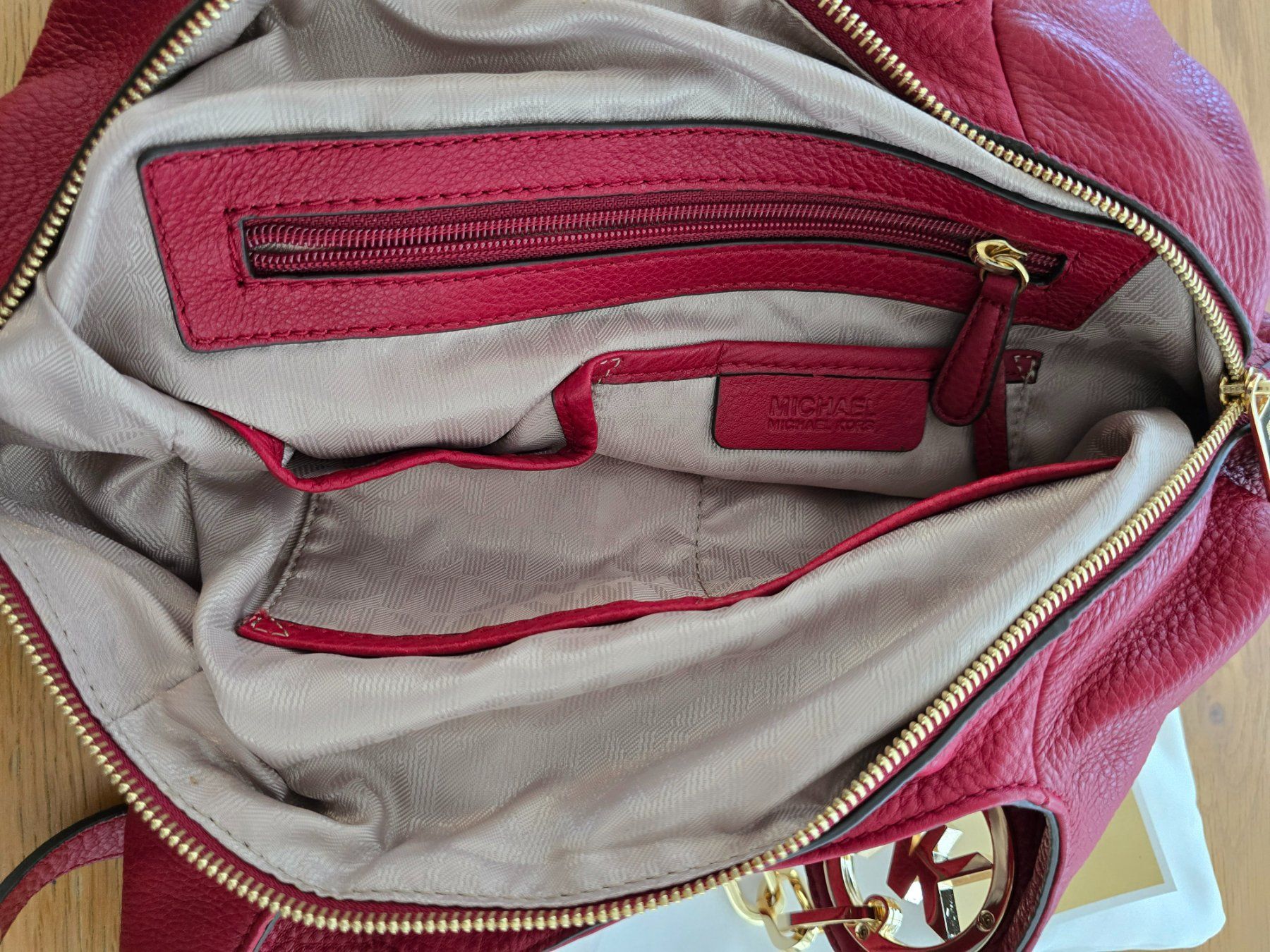 Michael Kors Borse da donna: Original Michael Kors Fulton Large Leder Handtasche – Nuovo (secondo la descrizione) da Au ZH venduto da WPD 6