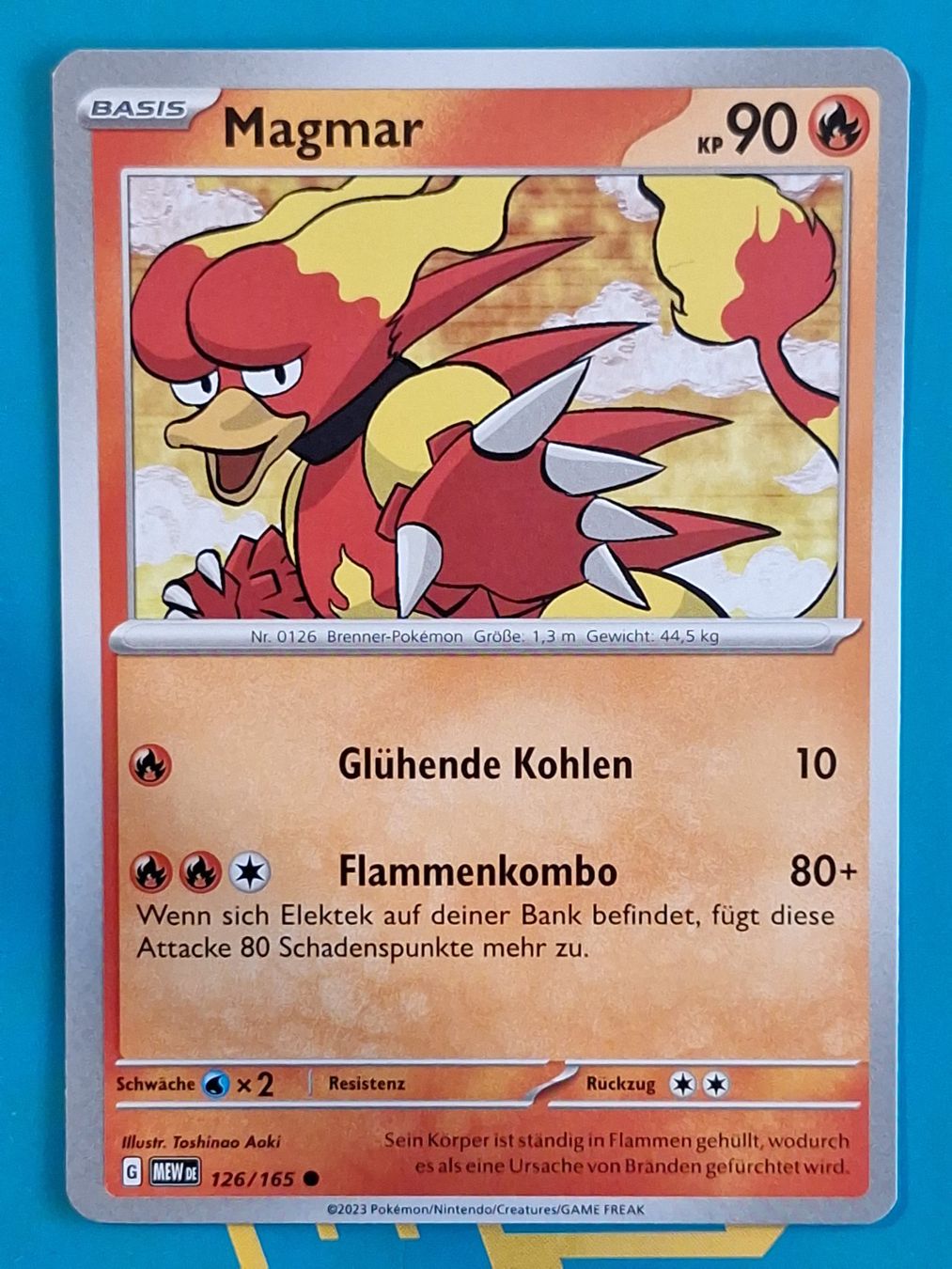 Pokémon Carte collezionabili: Magmar - DEUTSCH Mew 151 - #2.8 – Usato da Altstätten SG venduto da GGsGameshop