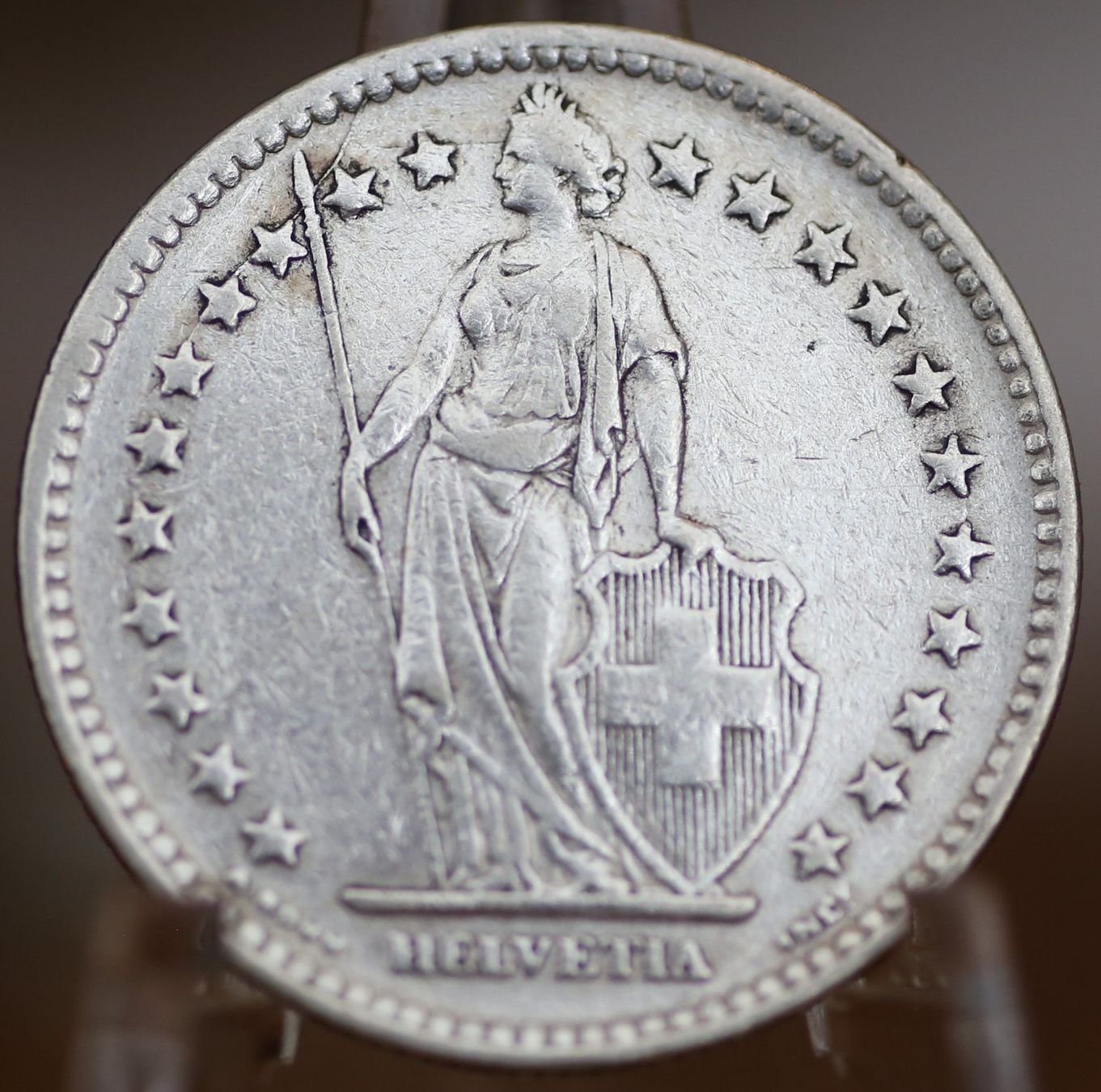 Alle Münzen: 1944 2 Franken Stempelriss – Gebraucht aus Rothenburg von bbbaer1971 1