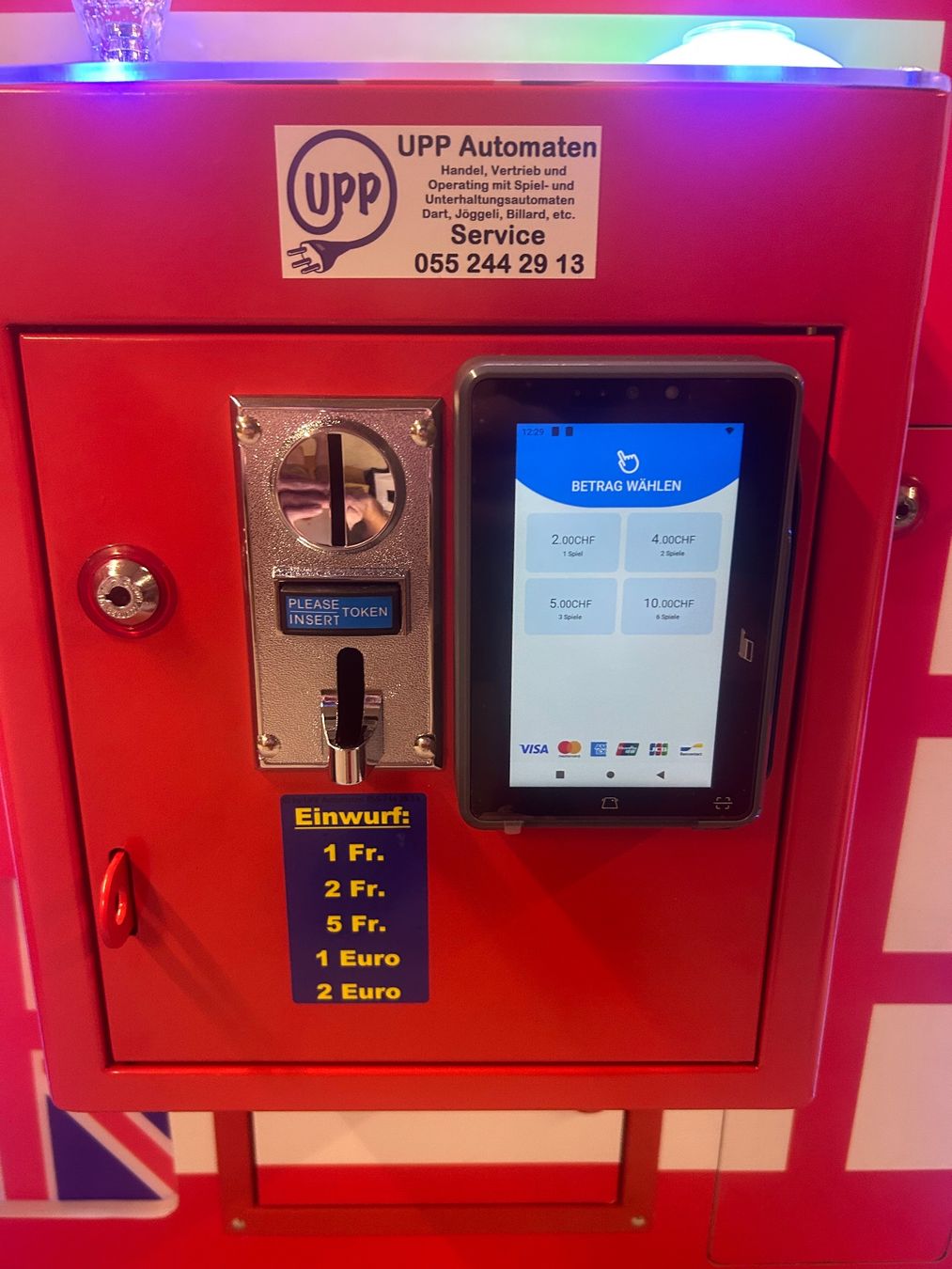 Slot Machine: Plüschtier greiffer mit Kartenterminal NEU – Nuovo e nell'imballaggio originale da Hombrechtikon venduto da SPS-Liquidationen 2