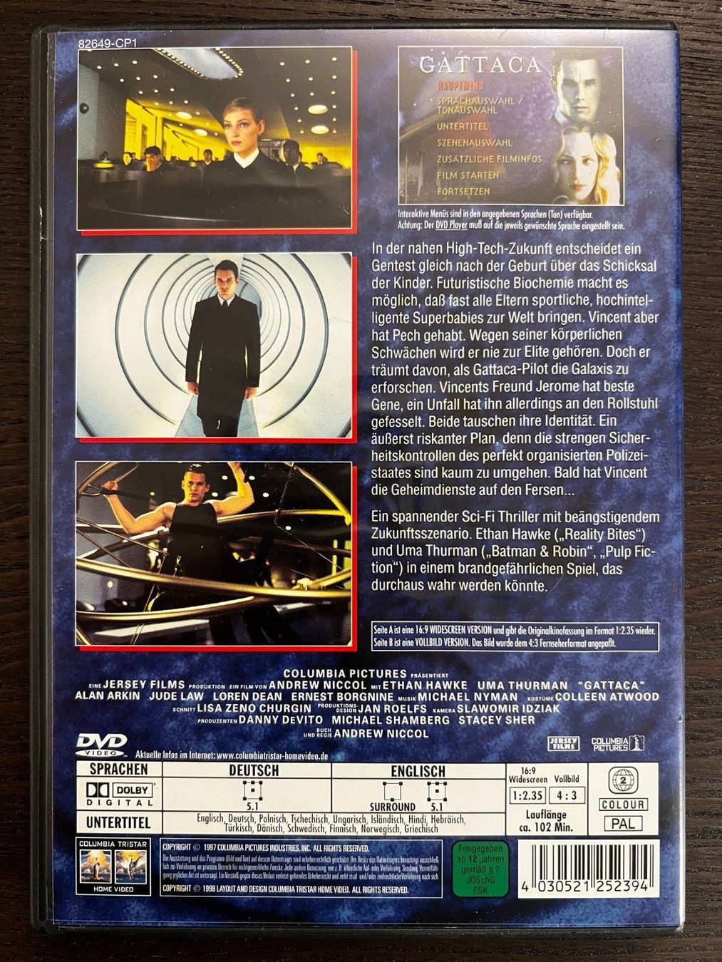 Tutti i DVDs: Gattaca – Usato da Zürich venduto da FilmFreunde 1