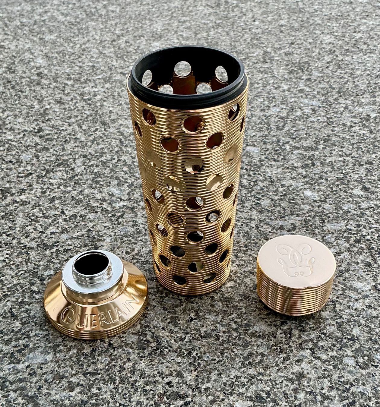 Flaconi: VINTAGE METALLCONTAINER GUERLAIN PARIS – Usato da Zell LU venduto da Silvermemory 2