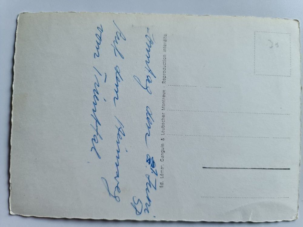 Cartoline postali: Ansichtskarte Montreux Schweiz – Usato da Dintikon venduto da Vexi 1
