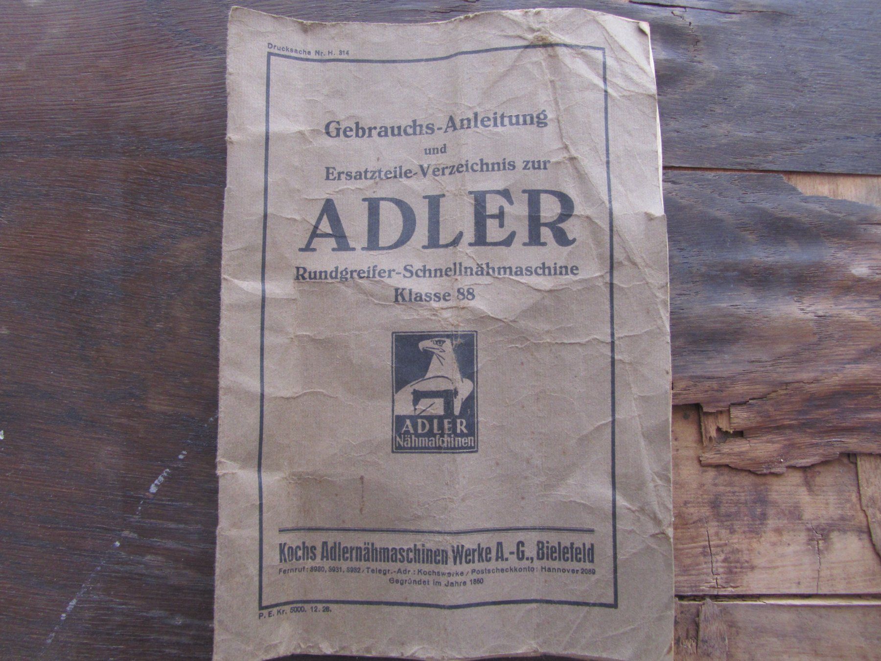 Adler Macchine da cucire: Antike Nähmaschine Adler – Difettoso da Aetingen venduto da Boldor26 7