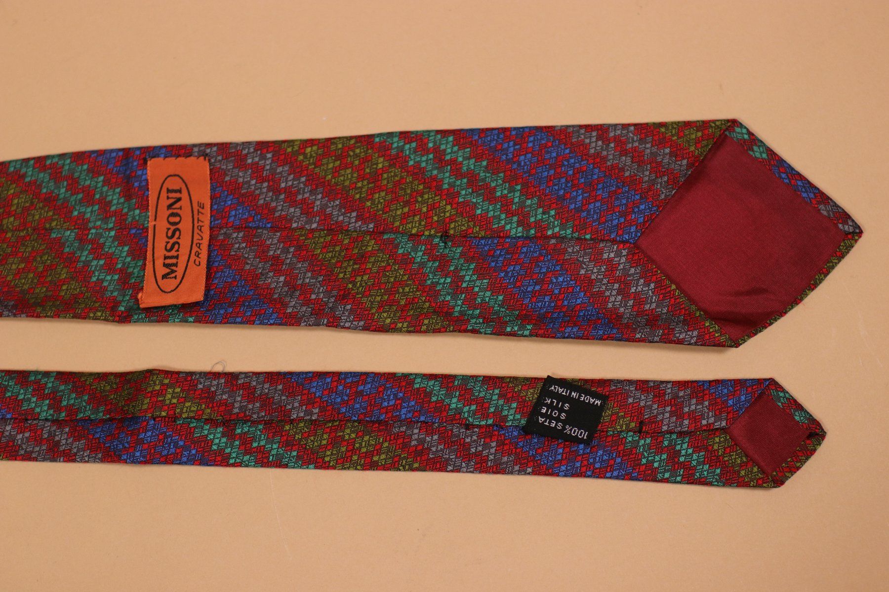 Missoni Krawatten: vintage 1990s MISSONI Silk Tie – Gebraucht aus Hombrechtikon von BAZ-Vintage 1