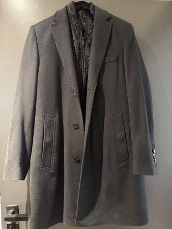 Hugo Boss Tailored Mantel, Grösse 48, mit Innenjacke