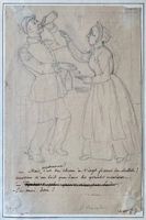 Gilbert Randon (1814-1884) Illustrator - Original-Zeichnung