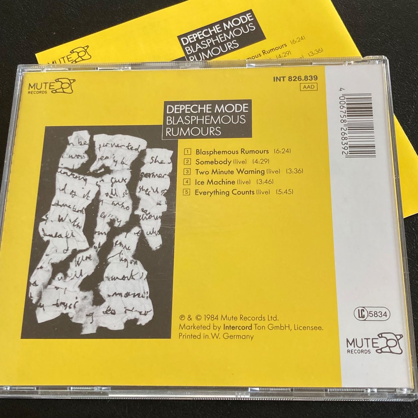 CD: Depeche Mode - Blasphemous Rumours, CDEP – Usato da Bern venduto da Ntsamina 1