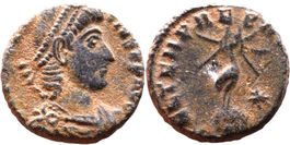 CONSTANTIUS II bronze nummus (337-361 AD). Phoenix !