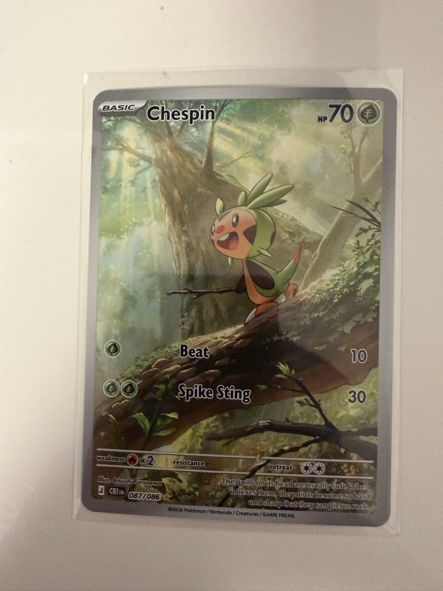 Pokémon Carte collezionabili: Chespin 087/086 EN – Nuovo (secondo la descrizione) da St. Margrethen SG venduto da mar_r9qg