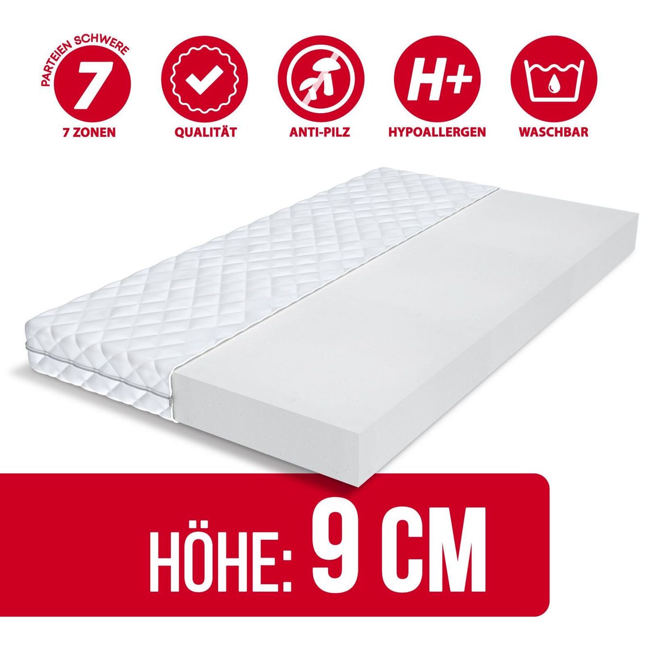 Materassi: FDM BERGAMO Matratze 80x180cm H2 – Nuovo e nell'imballaggio originale da Bottighofen venduto da zaap 1