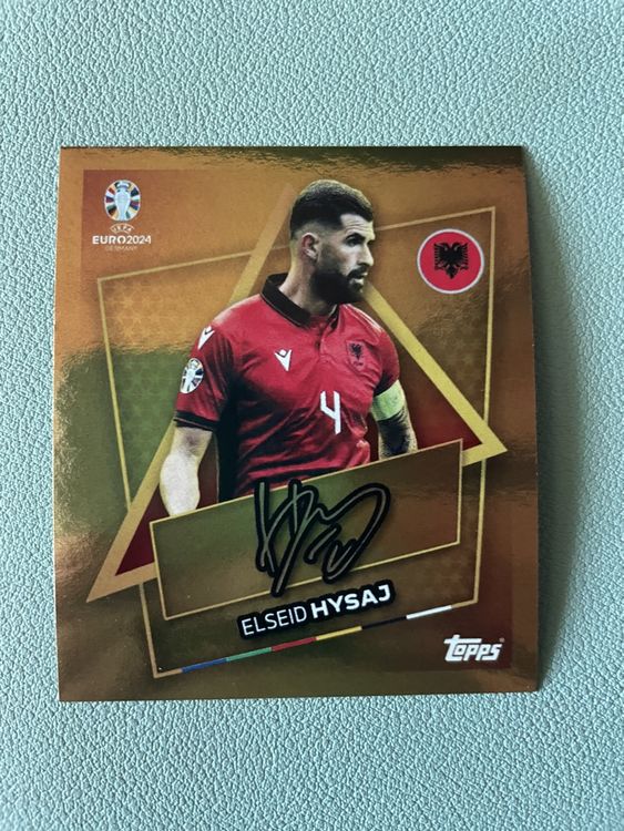 Topps Euro 2024 Elseid Hysaj Gold signiert ALB SP (Gebraucht) in ...