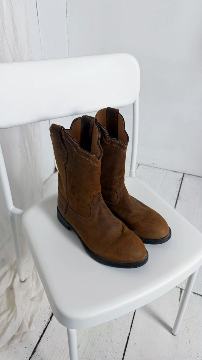 Damenschuhe: Western Boots brown leather size 39 – Gebraucht aus Knonau von Grapesvintage