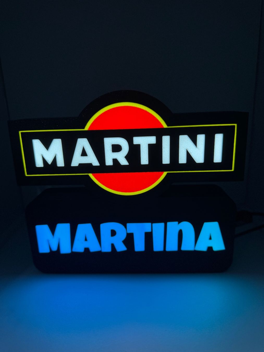 Lampen: Lightbox lumière led MARTINI - PERSONNALISABLE – Neu (gemäss Beschreibung) aus Vicques von PAMB3D 7