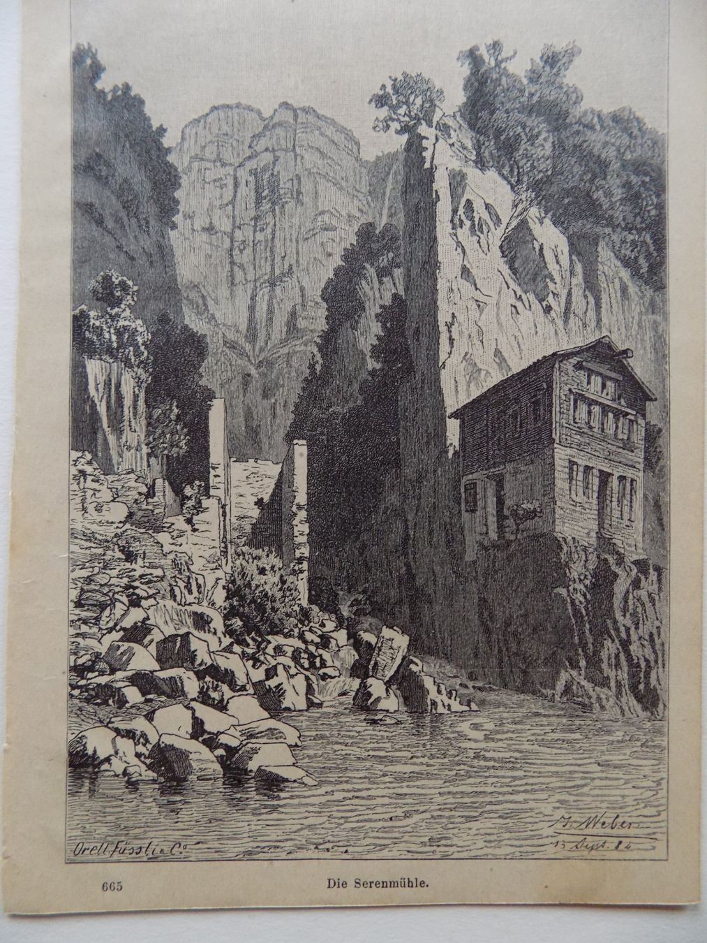 Incisioni: Walensee Seerenmühle – Usato da Risch venduto da Rischli15 1
